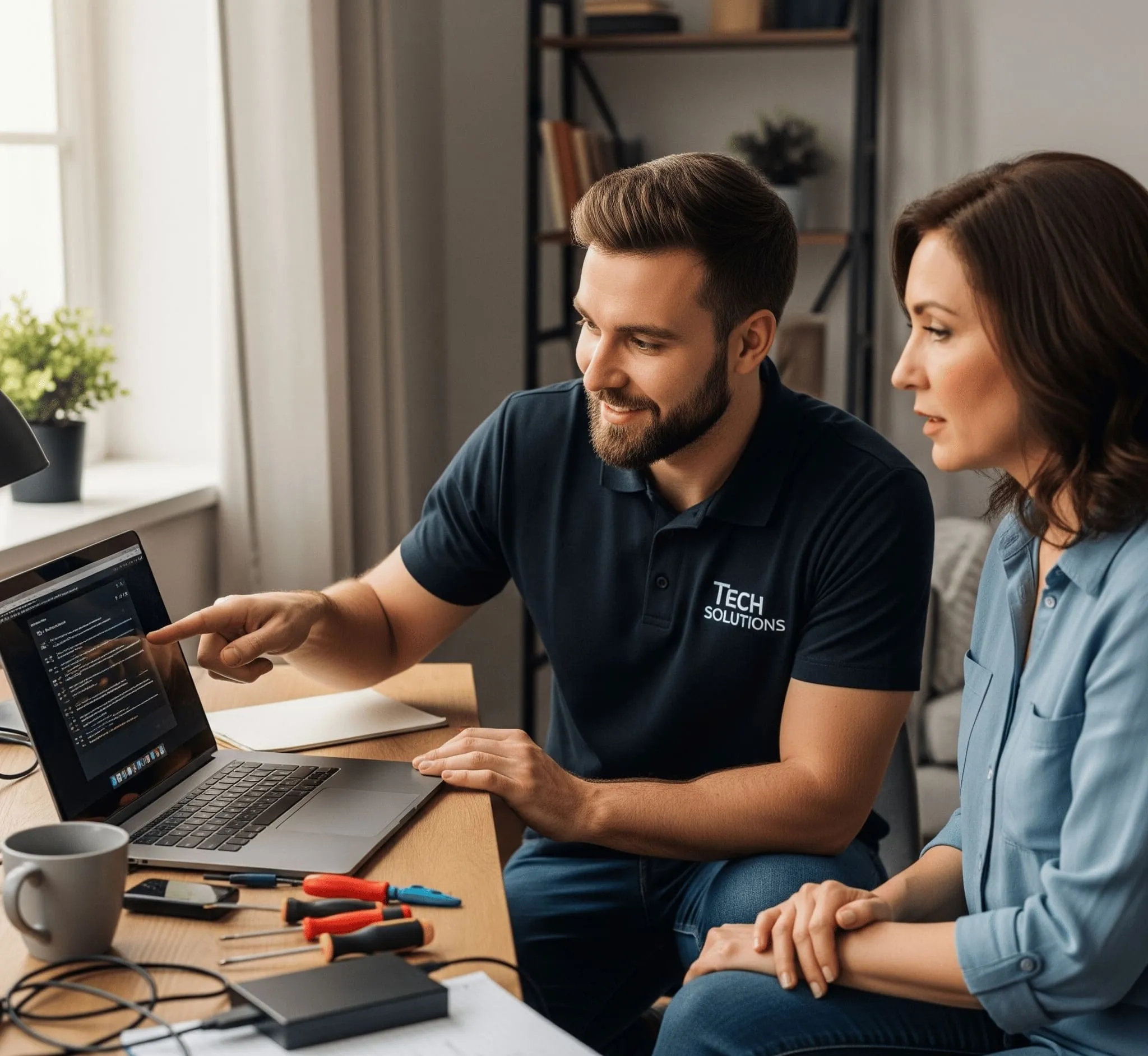 IT-Techniker von DariaTech beim Vor-Ort-Service in Landsberg am Lech